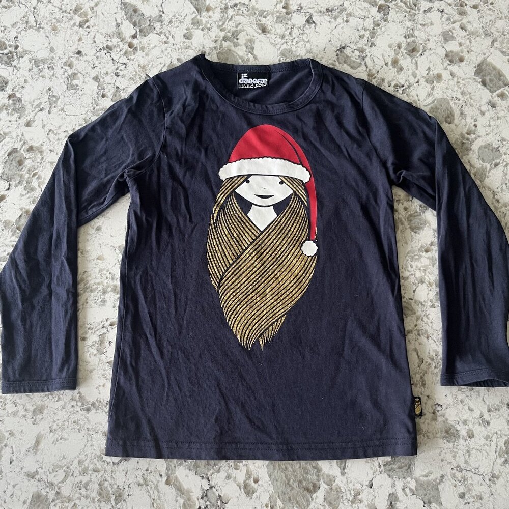 Danefae Christmas Freya LS tee sz 6